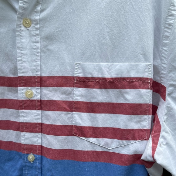 Chaps Short Sleeve Patriotic Shirt Size XXL - Picture 7 of 12